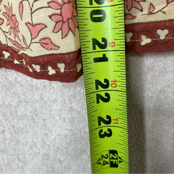 Tuckernuck Beach Blush Chandelier Elena Top Blouse Shirt-Women’s XS-Cream/Maroon - Picture 9 of 10